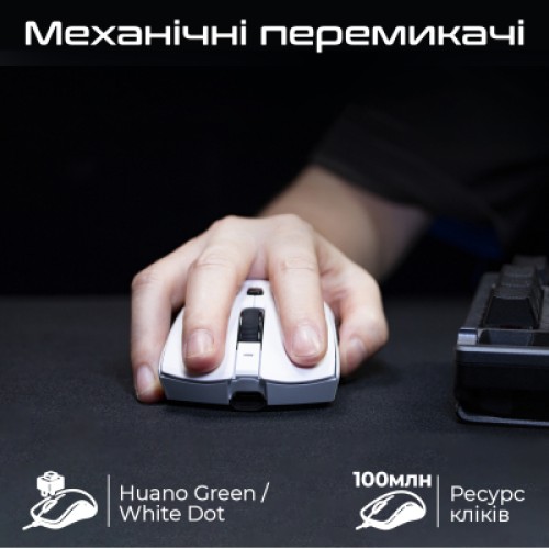 Мышка RAWM SA-MH01Pro Wireless/Bluetooth White (SA-MH01PRO.white)