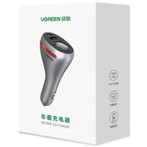 Зарядное устройство Ugreen USBC PD20W + USB QC3.0 silver (60712) Зарядное устройство Ugreen USBC PD20W + USB QC3.0 silver (60712)