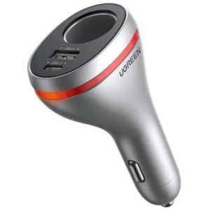 Зарядное устройство Ugreen USBC PD20W + USB QC3.0 silver (60712)