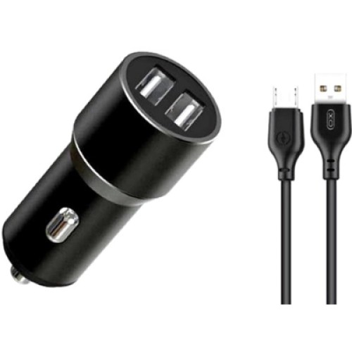 Зарядное устройство XO 1xUSB + cable USB to Micro 5P TZ09 black (6920680873487)