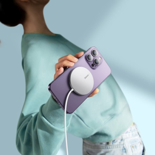 Зарядное устройство Baseus Simple Mini3 Magnetic Wireless Charger 15W Silver (CCJJ040012) Зарядное устройство Baseus Simple Mini3 Magnetic Wireless Charger 15W Silver (CCJJ040012)