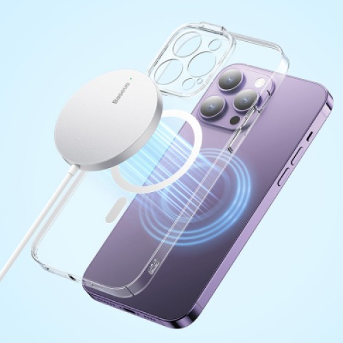 Зарядное устройство Baseus Simple Mini3 Magnetic Wireless Charger 15W Silver (CCJJ040012) Зарядное устройство Baseus Simple Mini3 Magnetic Wireless Charger 15W Silver (CCJJ040012)