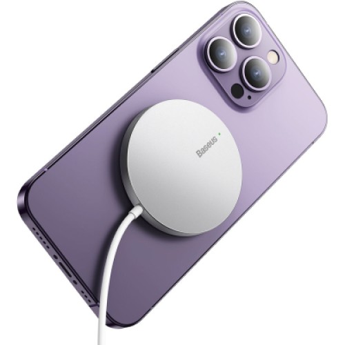 Зарядное устройство Baseus Simple Mini3 Magnetic Wireless Charger 15W Silver (CCJJ040012) Зарядное устройство Baseus Simple Mini3 Magnetic Wireless Charger 15W Silver (CCJJ040012)