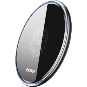 Зарядное устройство Essager Wireless charger 15W Qi magnetic + cable USB-C 1.0m black (EWXZMX-JMB01)