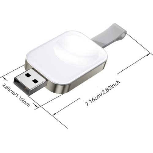 Зарядное устройство Essager Wireless charger for smart watch USB white (EWXA-YB02-Z)