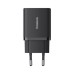 Зарядное устройство Baseus 1xUSB-C 30W + 1xUSB black (P10111404113-00) Зарядное устройство Baseus 1xUSB-C 30W + 1xUSB black (P10111404113-00)