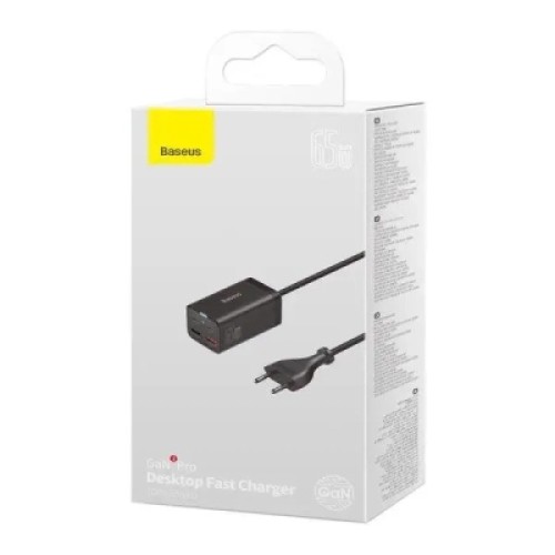 Зарядное устройство Baseus 2xUSB-C 65W + 2xUSB GaN + cable USB-C to USB-C 100W 1.0m black (CCGP040101) Зарядное устройство Baseus 2xUSB-C 65W + 2xUSB GaN + cable USB-C to USB-C 100W 1.0m black (CCGP040101)