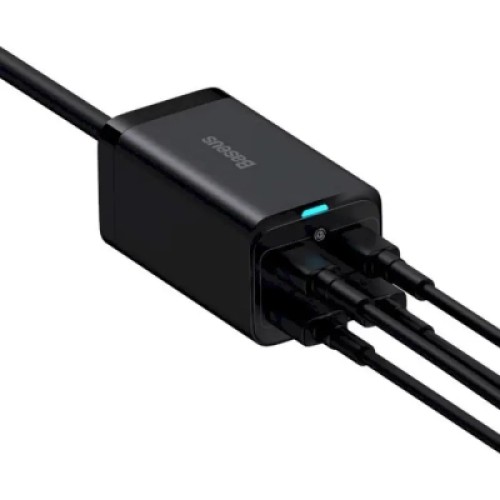 Зарядное устройство Baseus 2xUSB-C 100W + 2xUSB GaN black (CCGP000101)