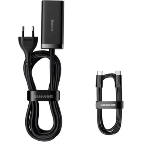 Зарядное устройство Baseus 2xUSB-C 100W + 2xUSB GaN black (CCGP000101)