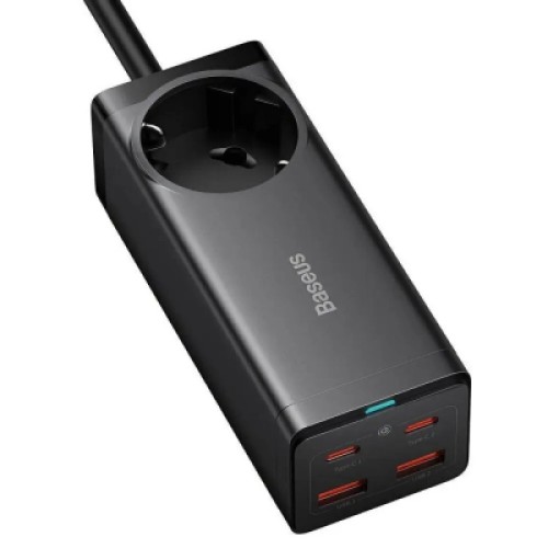 Зарядное устройство Baseus AC + 2xUSB-C 100W + 2xUSB + cable USB-C to USB-C 100W 1.0m black (PSZM000401) Зарядное устройство Baseus AC + 2xUSB-C 100W + 2xUSB + cable USB-C to USB-C 100W 1.0m black (PSZM000401)