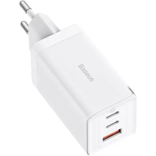 Зарядное устройство Baseus 2xUSB-C 65W + 1xUSB GaN + cable USB-C to USB-C 100W 1.0m white (CCGP120202) Зарядное устройство Baseus 2xUSB-C 65W + 1xUSB GaN + cable USB-C to USB-C 100W 1.0m white (CCGP120202)