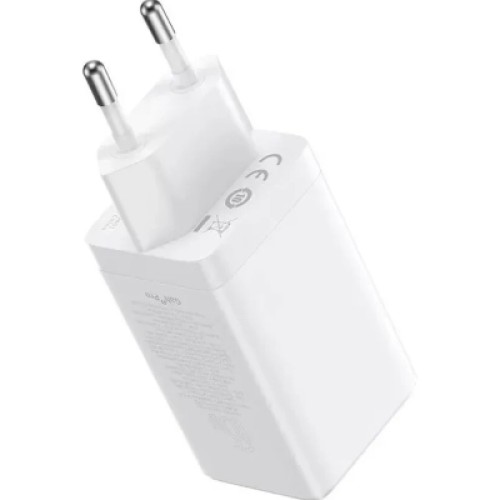 Зарядное устройство Baseus 2xUSB-C 65W + 1xUSB GaN + cable USB-C to USB-C 100W 1.0m white (CCGP120202) Зарядное устройство Baseus 2xUSB-C 65W + 1xUSB GaN + cable USB-C to USB-C 100W 1.0m white (CCGP120202)