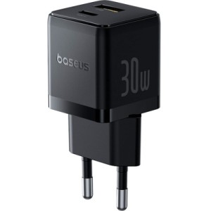 Зарядний пристрій Baseus 1xUSB-C 30W + 1xUSB + cable USB-C to USB-C 60W 1.0m (P1011160A113-01)