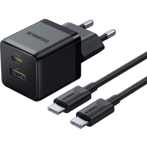 Зарядное устройство Baseus 1xUSB-C 30W + 1xUSB + cable USB-C to USB-C 60W 1.0m (P1011160A113-01) Зарядное устройство Baseus 1xUSB-C 30W + 1xUSB + cable USB-C to USB-C 60W 1.0m (P1011160A113-01)