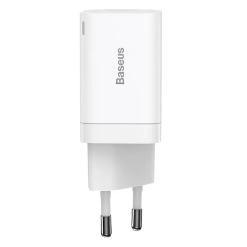 Зарядное устройство Baseus 1xUSB-C 30W + 1xUSB white (CCSUPP-E02) Зарядное устройство Baseus 1xUSB-C 30W + 1xUSB white (CCSUPP-E02)