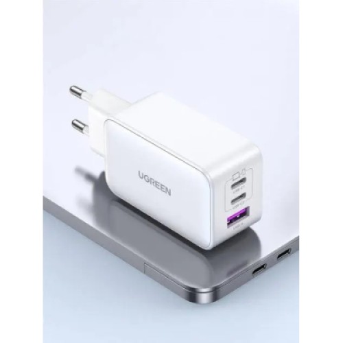 Зарядное устройство Ugreen 1xUSB + 2xUSB-C 65W GaN CD244 white (15334) Зарядное устройство Ugreen 1xUSB + 2xUSB-C 65W GaN CD244 white (15334)