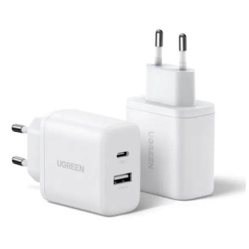 Зарядное устройство Ugreen 1xUSB + 1xUSB-C PD20W X227 white (45310) Зарядное устройство Ugreen 1xUSB + 1xUSB-C PD20W X227 white (45310)