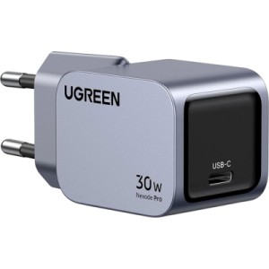Зарядний пристрій Ugreen USB-C PD30W GaN X703 gray (35006)