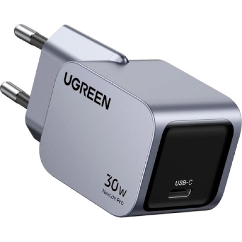 Зарядное устройство Ugreen USB-C PD30W GaN X703 gray (35006) Зарядное устройство Ugreen USB-C PD30W GaN X703 gray (35006)