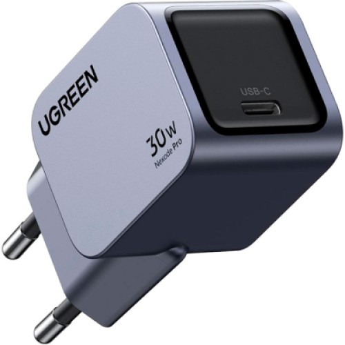 Зарядное устройство Ugreen USB-C PD30W GaN X703 gray (35006) Зарядное устройство Ugreen USB-C PD30W GaN X703 gray (35006)