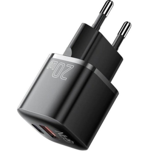 Зарядное устройство Essager 1xUSB + 1xUSB-C PD20W GaN (ECTAC-HMB01-P)