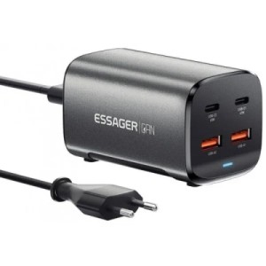 Зарядное устройство Essager 2xUSB-C + 2xUSB 67W GaN (ECT2AC-JYB0G-Z)