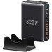 Зарядное устройство Essager 4xUSB-C + 4xUSB 320W GaN (EZC320W-QJB0G-Z) Зарядное устройство Essager 4xUSB-C + 4xUSB 320W GaN (EZC320W-QJB0G-Z)