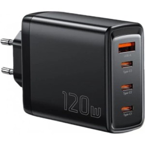Зарядное устройство Essager 3xUSB-C + 1xUSB 120W GaN (ECT3CA-JZB01-Z)