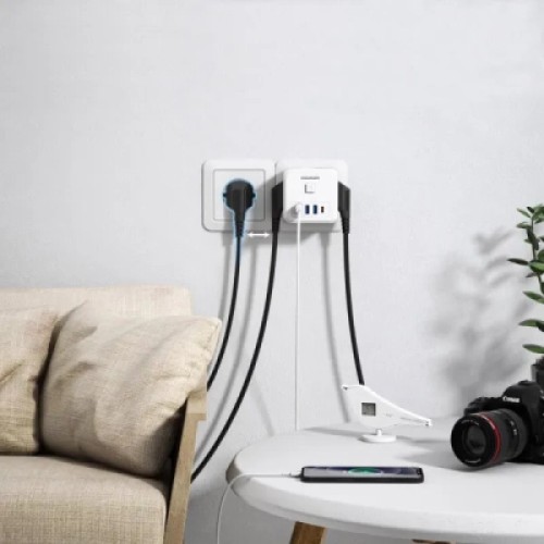 Зарядное устройство Essager 3xUSB + 1xUSB-C 7-in-1 white (ECTAC-MFB02-Z) Зарядное устройство Essager 3xUSB + 1xUSB-C 7-in-1 white (ECTAC-MFB02-Z)