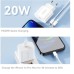 Зарядное устройство Essager USB-C PD20W + cable USB-C to Lightning white (EFJB02-XBL02-T) Зарядное устройство Essager USB-C PD20W + cable USB-C to Lightning white (EFJB02-XBL02-T)