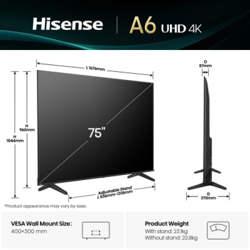Телевизор Hisense 75A6Q Телевизор Hisense 75A6Q
