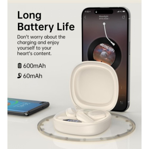 Наушники Choetech Open-ear з LED дисплеєм Beige (BH-T25-SK)