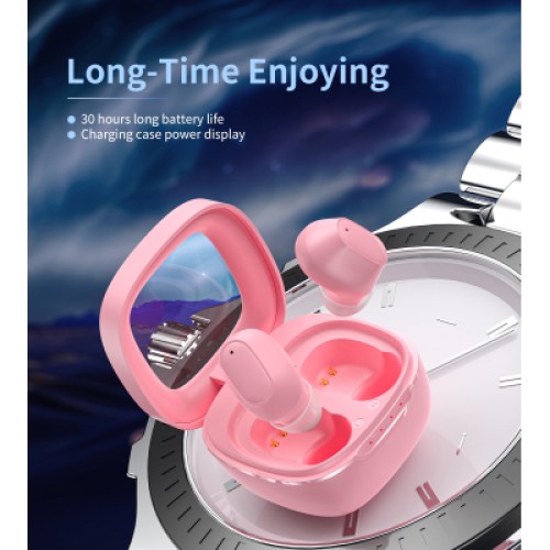 Наушники Choetech TWS Small Cube Pink (BH-T23-PK)