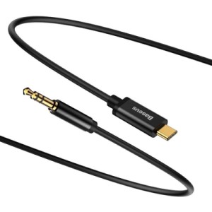 Кабель мультимедійний USB-C to 3.5mm M 1.2m black Baseus (CAM01-01) Кабель мультимедійний USB-C to 3.5mm M 1.2m black Baseus (CAM01-01)