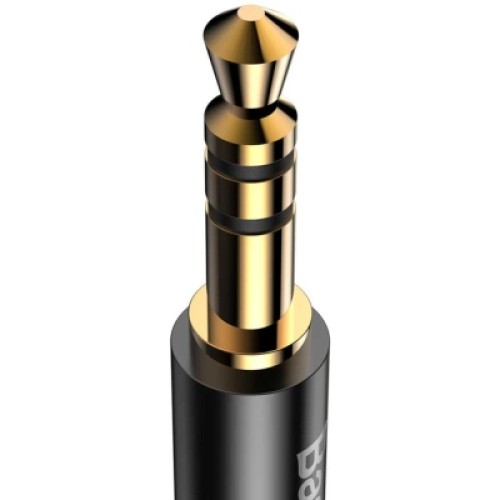 Кабель мультимедийный USB-C to 3.5mm M 1.2m black Baseus (CAM01-01) Кабель мультимедийный USB-C to 3.5mm M 1.2m black Baseus (CAM01-01)