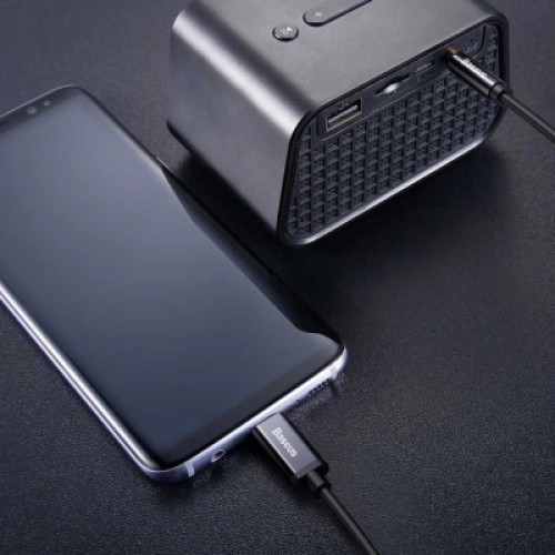 Кабель мультимедийный USB-C to 3.5mm M 1.2m black Baseus (CAM01-01) Кабель мультимедийный USB-C to 3.5mm M 1.2m black Baseus (CAM01-01)