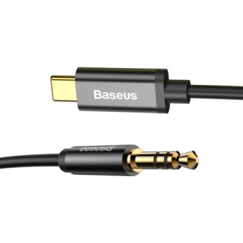 Кабель мультимедийный USB-C to 3.5mm M 1.2m black Baseus (CAM01-01) Кабель мультимедийный USB-C to 3.5mm M 1.2m black Baseus (CAM01-01)