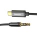 Кабель мультимедийный USB-C to 3.5mm M 1.2m black Baseus (CAM01-01) Кабель мультимедийный USB-C to 3.5mm M 1.2m black Baseus (CAM01-01)