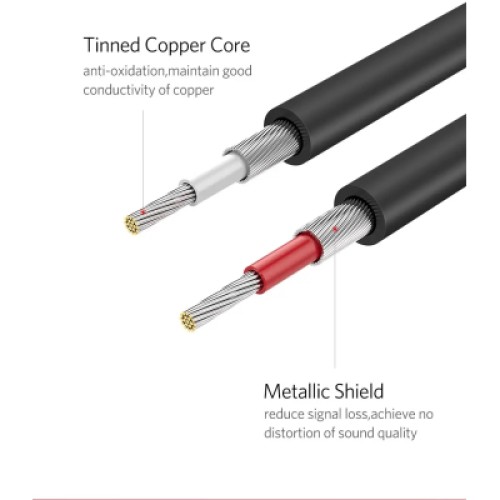 Кабель мультимедийный 2xRCA M to 2xRCA M 1.0m AV104 black Ugreen (30747)