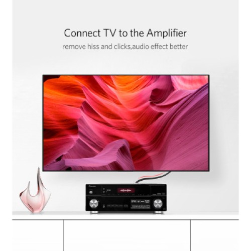 Кабель мультимедийный 2xRCA M to 2xRCA M 3.0m AV104 black Ugreen (10519)