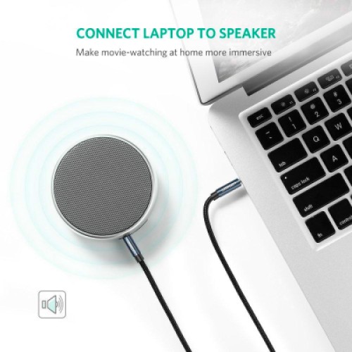 Кабель мультимедийный 3.5mm M to 3.5mm M 1.0m AV112 blue Ugreen (10685)