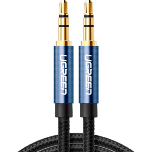 Кабель мультимедийный 3.5mm M to 3.5mm M 2.0m AV112 blue Ugreen (10687) Кабель мультимедийный 3.5mm M to 3.5mm M 2.0m AV112 blue Ugreen (10687)