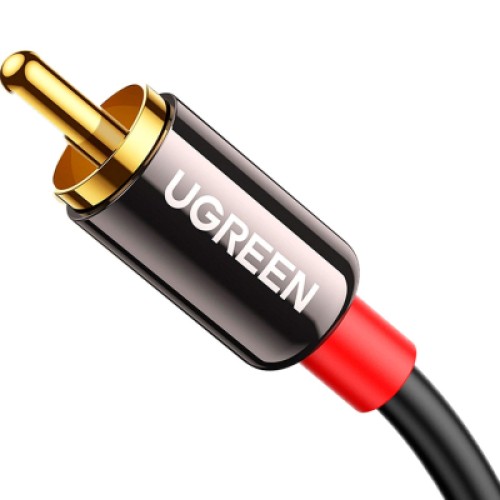 Кабель мультимедийный 3.5mm M to 2xRCA M 3.0m AV116 black Ugreen (10590) Кабель мультимедийный 3.5mm M to 2xRCA M 3.0m AV116 black Ugreen (10590)
