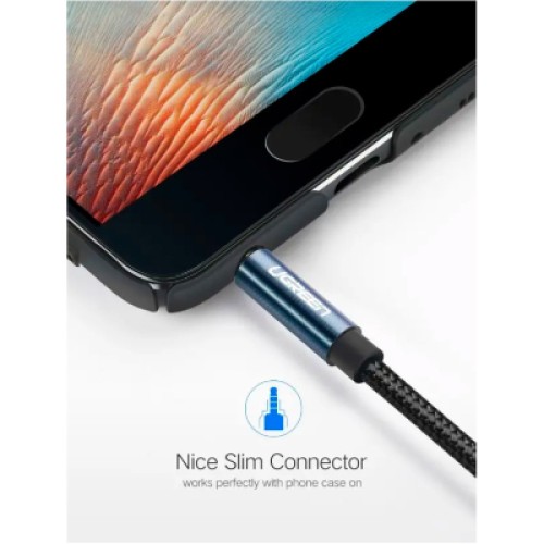 Кабель мультимедийный 3.5mm M to 3.5mm F 1.0m AV118 blue Ugreen (40673) Кабель мультимедийный 3.5mm M to 3.5mm F 1.0m AV118 blue Ugreen (40673)