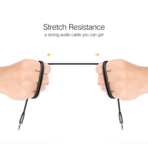 Кабель мультимедийный 3.5mm M to 3.5mm M 0.5m AV119 black Ugreen (10732)