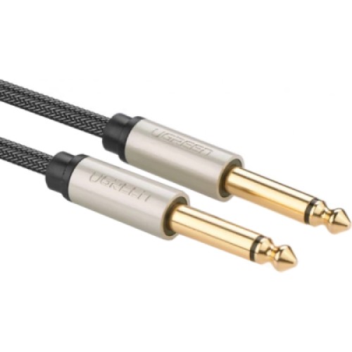 Кабель мультимедийный 6.35mm M to 6.35mm M 2.0m AV128 gray Ugreen (10638)