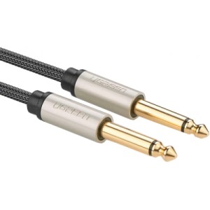 Кабель мультимедийный 6.35mm M to 6.35mm M 3.0m AV128 gray Ugreen (10639)