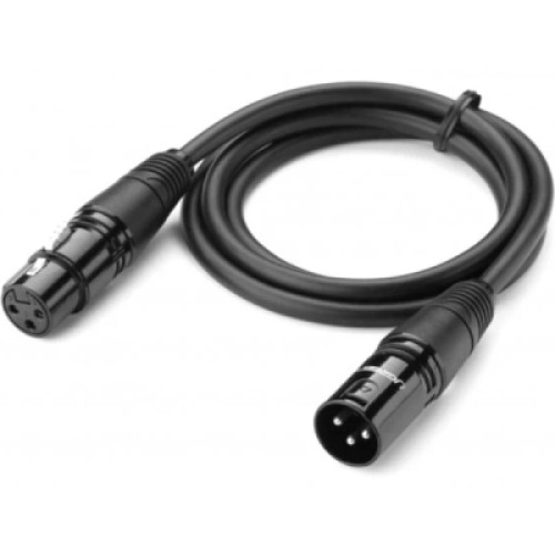 Кабель мультимедийный XLR M to XLR F 2.0m AV130 black Ugreen (20710) Кабель мультимедийный XLR M to XLR F 2.0m AV130 black Ugreen (20710)