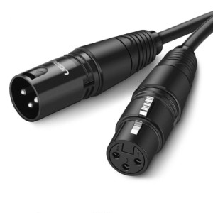 Кабель мультимедійний XLR M to XLR F 3.0m AV130 black Ugreen (20711) Кабель мультимедійний XLR M to XLR F 3.0m AV130 black Ugreen (20711)