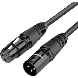 Кабель мультимедійний XLR M to XLR F 5.0m AV130 black Ugreen (20712) Кабель мультимедійний XLR M to XLR F 5.0m AV130 black Ugreen (20712)